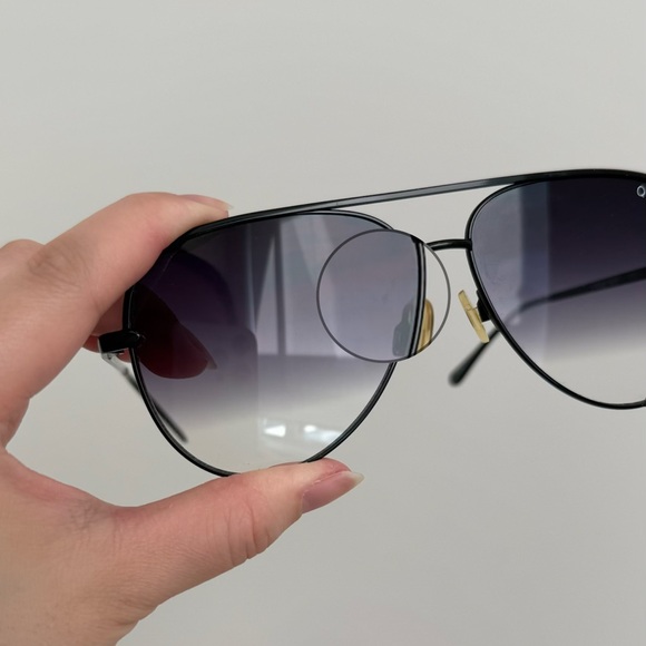 Quay Black Aviator Sunglasses - Picture 12 of 13